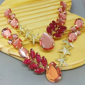 Cabedal Banhado Fundo do Mar Estela V com Pedrarias