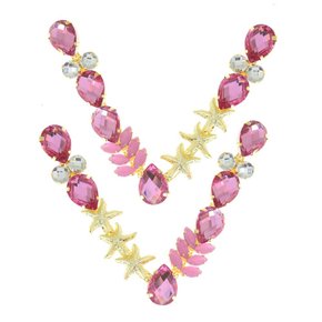 Cabedal Banhado Fundo do Mar Estela V com Pedrarias