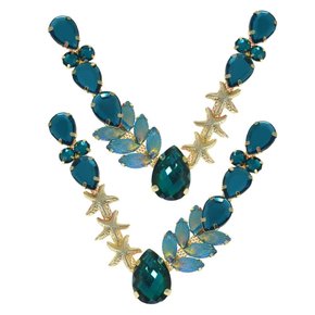 Cabedal Banhado Fundo do Mar Estela V com Pedrarias