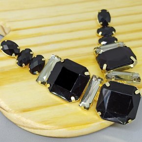 Cabedal Banhado Martina V com Pedrarias