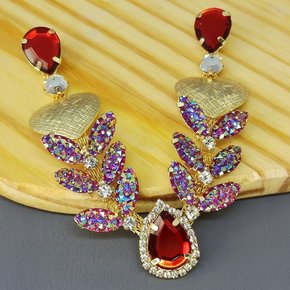 Cabedal Banhado Corações Amara V com Pedrarias