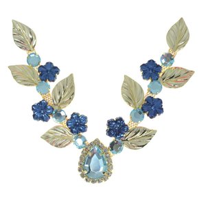 Cabedal Banhado Teresa V com Pedrarias e Folhas