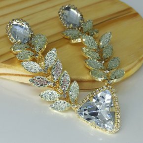 Cabedal Banhado Vera V com Pedrarias e Drusas