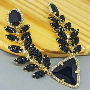 Cabedal Banhado Vera V com Pedrarias e Drusas