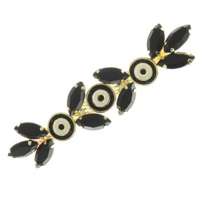 Cabedal Banhado Olho Grego Dafne Lateral com Pedrarias