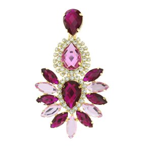 Cabedal Banhado Cocar Aruana Lateral com Pedrarias e Strass