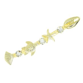 Cabedal Banhado Fundo do Mar Martis Lateral com Pedrarias