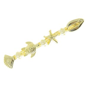 Cabedal Banhado Fundo do Mar Martis Lateral com Pedrarias