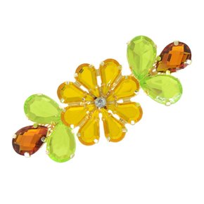 Cabedal Banhado Flor Cris Lateral com Pedrarias