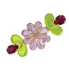 Cabedal Banhado Flor Cris Lateral com Pedrarias