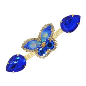 Cabedal Banhado Borboleta Chiara Lateral com Pedrarias