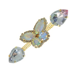 Cabedal Banhado Borboleta Chiara Lateral com Pedrarias