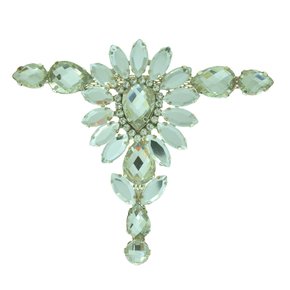 Cabedal Banhado Cocar Taís T com Pedrarias