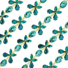 Cabedal Banhado Borboletas em Corrente com Pedrarias