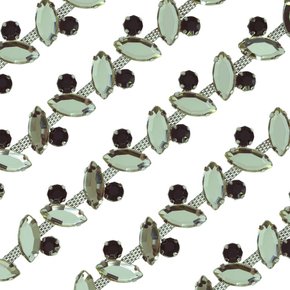 Cabedal Banhado Diversão em Corrente com Pedrarias