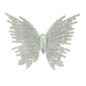 Aplique de Tecido Borboleta Lia com Strass