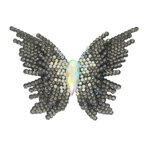 Aplique de Tecido Borboleta Lia com Strass