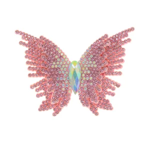 Aplique de Tecido Borboleta Lia com Strass