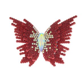 Aplique de Tecido Borboleta Lia com Strass