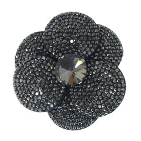 Aplique de Tecido Flor Camélia com Strass