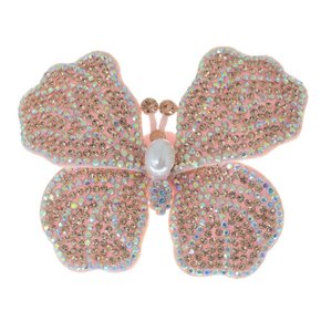 Aplique de Tecido Borboleta Sara com Strass