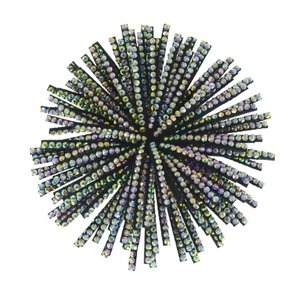 Aplique de Tecido Petra com Strass