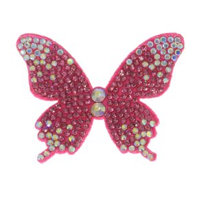 Aplique de Tecido Borboleta Paloma com Strass
