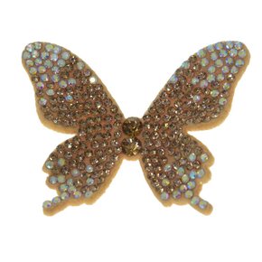 Aplique de Tecido Borboleta Paloma com Strass
