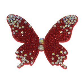 Aplique de Tecido Borboleta Paloma com Strass