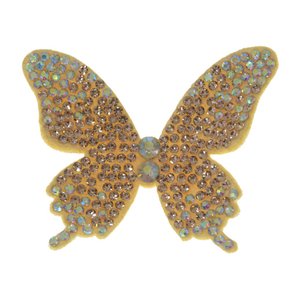 Aplique de Tecido Borboleta Paloma com Strass