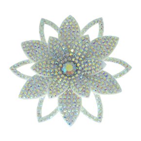 Aplique de Tecido Flor Sandra com Strass