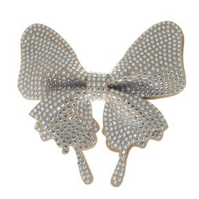 Aplique de Tecido Laço Fabi com Strass