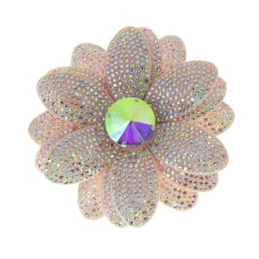 Aplique de Tecido Flor Acácia com Strass