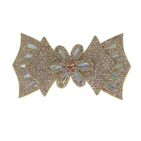 Aplique de Tecido Laço Valéria com Strass