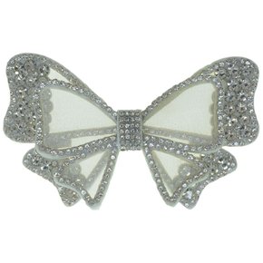 Aplique de Tecido Laço Marisa com Strass