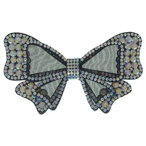 Aplique de Tecido Laço Marisa com Strass