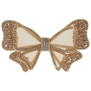 Aplique de Tecido Laço Marisa com Strass