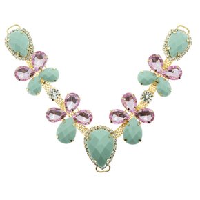 Cabedal Melissa V com Pedrarias