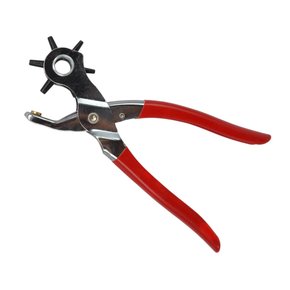 Alicate Vazador Cabeça Giratória com 6 Furadores e Cabo Emborrachado