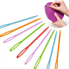 Agulha de Tapeçaria de Plástico 7cm para Crochê