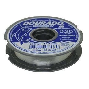 Linha de Nylon Dourado Premium - Carretel c/ 100 metros