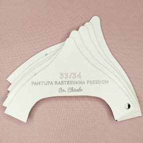 Molde MDF Pantufa Rasteirinha Freedom