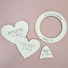 Molde MDF Apliques para Pantufa