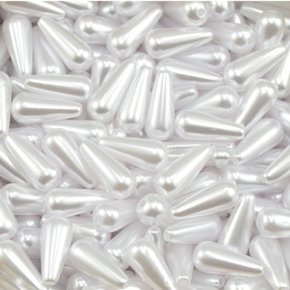 Gota de Pérola ABS Furo Passante 06mm x 13mm