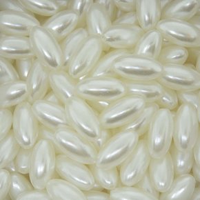 Pérola Oval ABS 07mm x 14mm