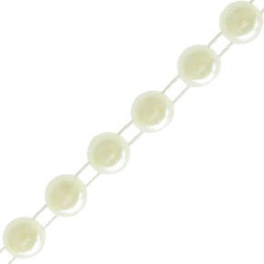 Corrente de Pérola Meia Pérola 08mm