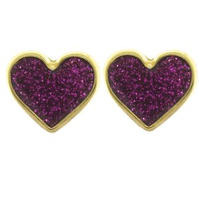 Piercing de Rebite Coração com Glitter