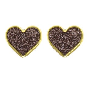 Piercing de Rebite Coração com Glitter