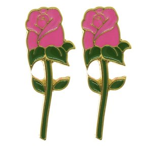 Piercing de Rebite Botão de Rosa