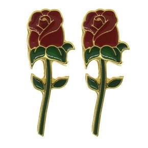 Piercing de Rebite Botão de Rosa